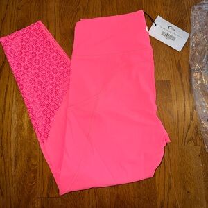 ZYIA Pink floral luxe Leggings